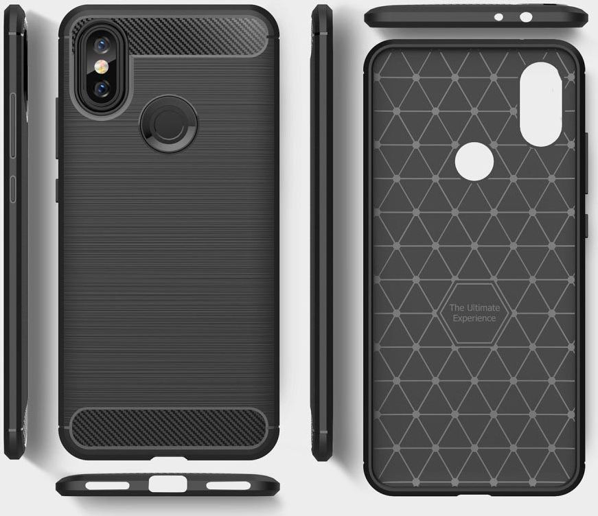 Xiaomi Mi A2 Geborsteld TPU Hoesje Blauw afbeelding 7