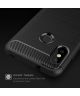 Xiaomi Mi A2 Lite Geborsteld TPU Hoesje Zwart