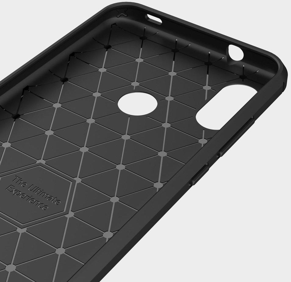 Xiaomi Mi A2 Lite Geborsteld TPU Hoesje Zwart afbeelding 6