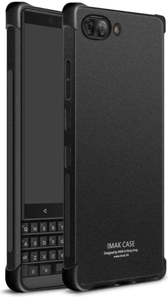 IMAK BlackBerry KEY2 Hoesje TPU met Screenprotector Matte Zwart afbeelding 2
