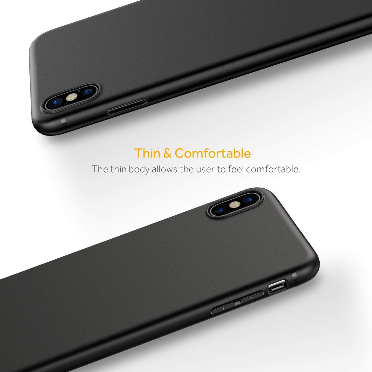 Apple iPhone XS Max Ultra Dun TPU Hoesje Zwart afbeelding 6