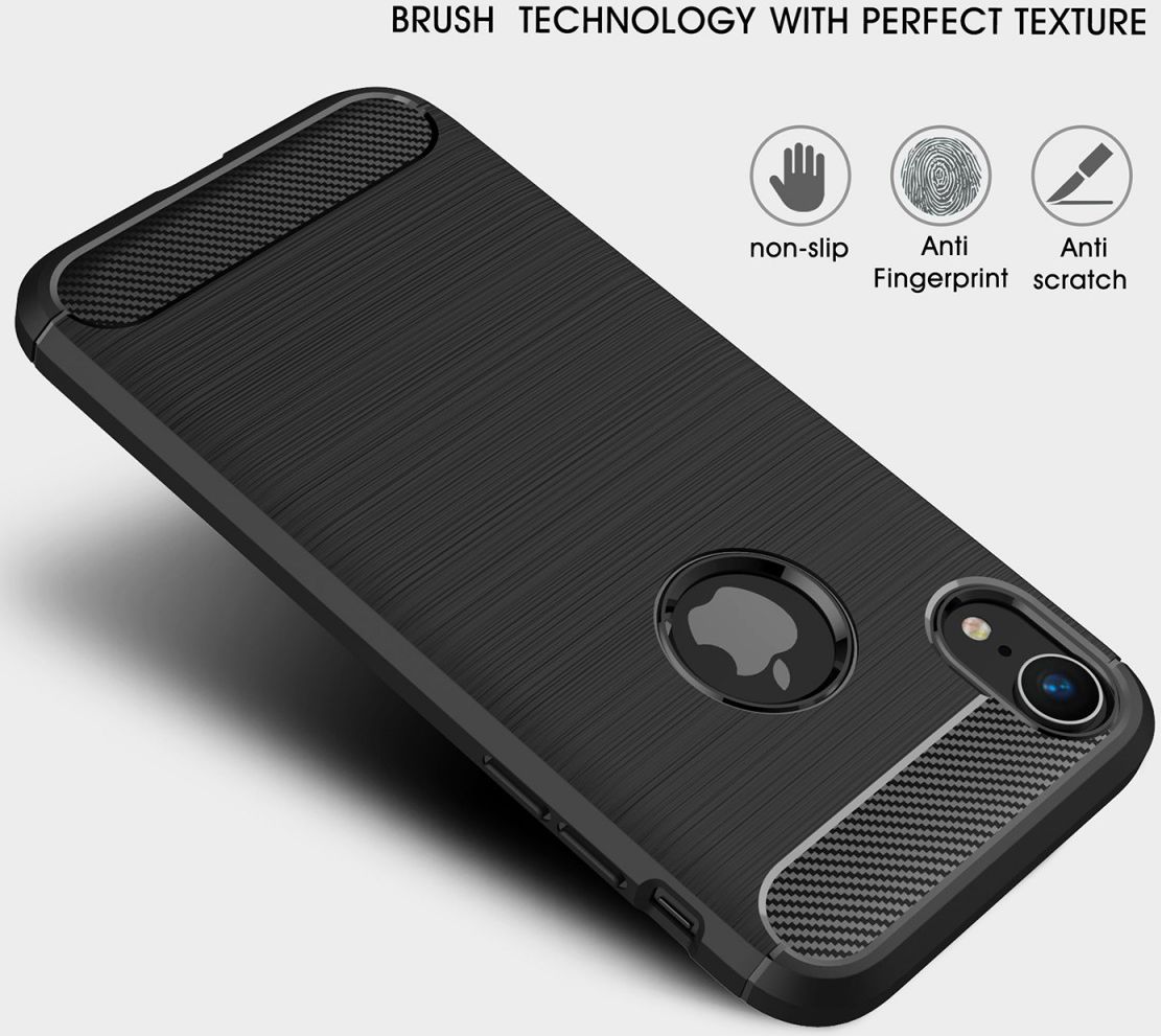 Apple iPhone XR Geborsteld TPU Hoesje Rood afbeelding 7