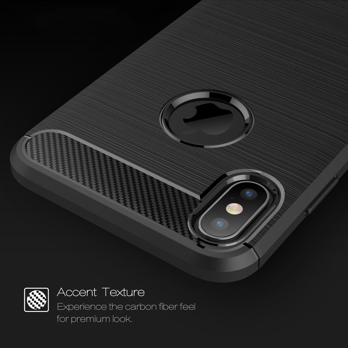 Apple iPhone XS Max Geborsteld TPU Hoesje Grijs afbeelding 8