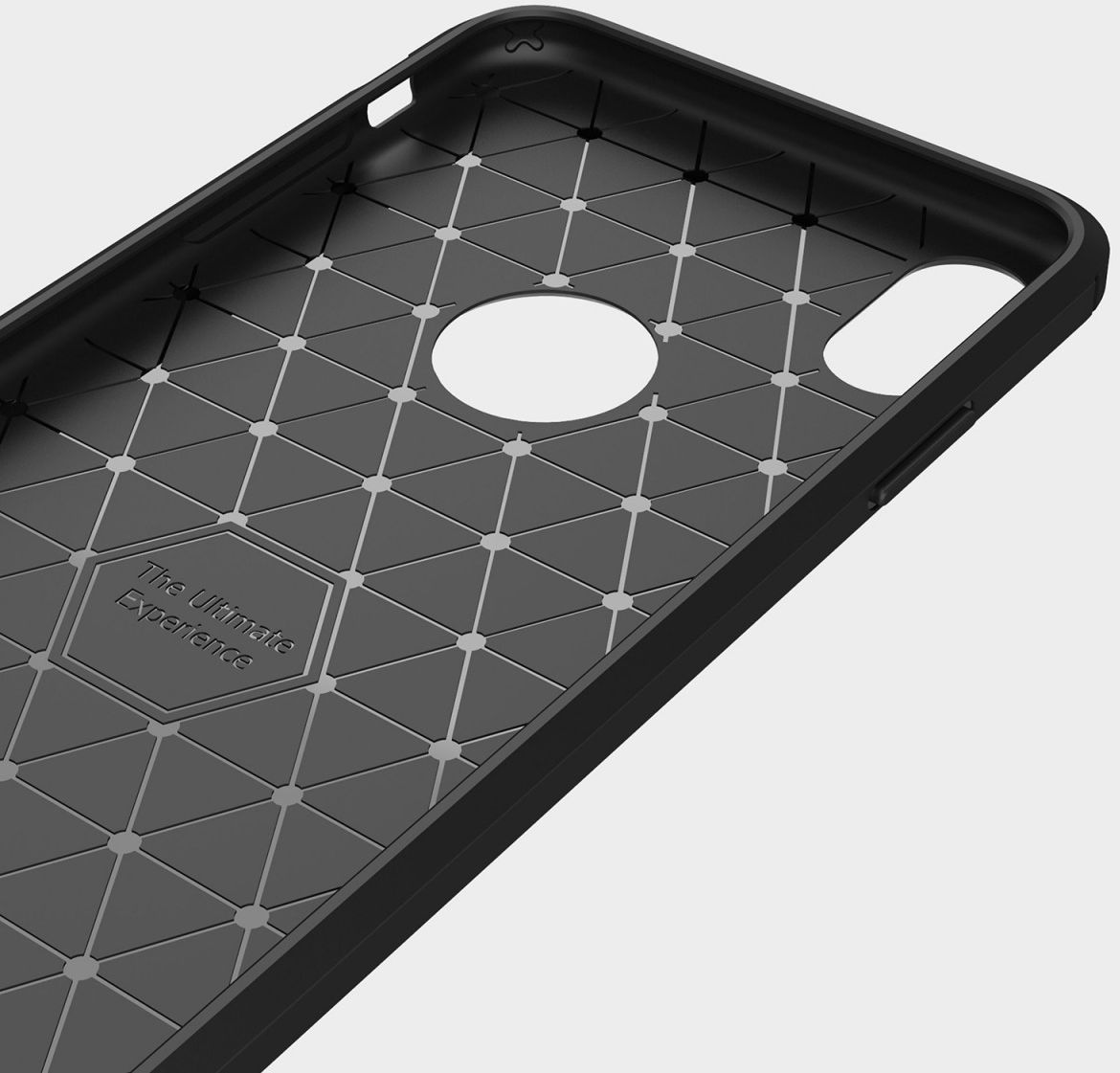 Apple iPhone XS Max Geborsteld TPU Hoesje Grijs afbeelding 9
