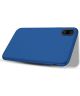 Apple iPhone XS Max Full Cover Hard Case met Tempered Glass Blauw