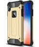 Apple IPhone XS Max Hoesje Shock Proof Hybride Back Cover Goud