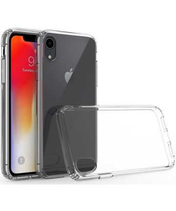 Apple iPhone XR Hoesje Armor Back Cover Transparant Hoesjes