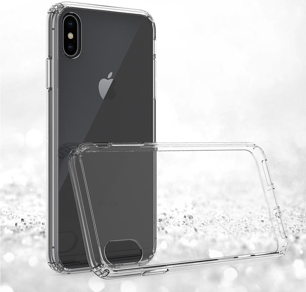 Apple iPhone XS Max Hoesje Armor Back Cover Transparant afbeelding 1