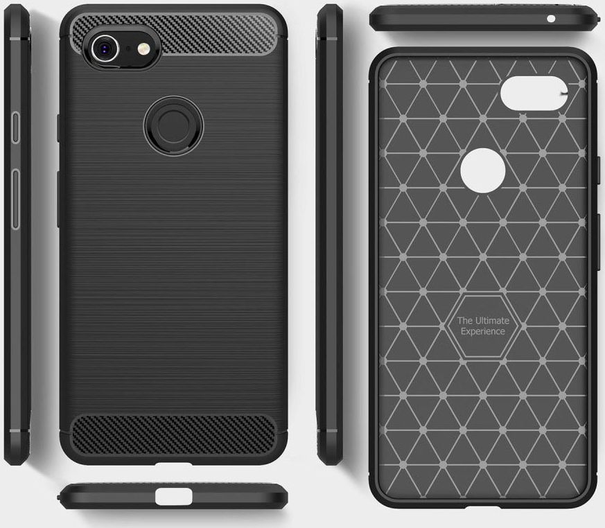 Google Pixel 3 XL Geborsteld TPU Hoesje Grijs afbeelding 10