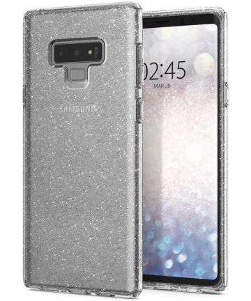 Spigen Liquid Crystal Glitter Galaxy Note 9 Hoesje Crystal Quartz Hoesjes