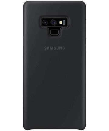 Samsung Galaxy Note 9 Silicone Cover Zwart Origineel Hoesjes
