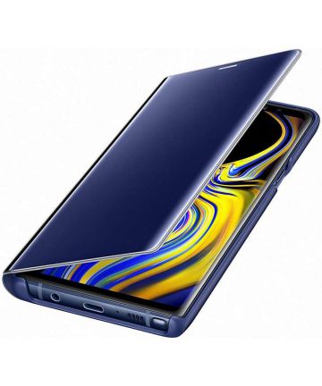 Samsung Galaxy Note 9 Clear View Flip Case Blauw Hoesjes