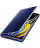 Samsung Galaxy Note 9 Clear View Flip Case Blauw