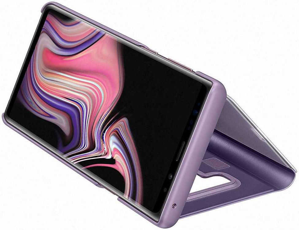 Samsung Galaxy Note 9 Clear View Flip Case Paars afbeelding 3