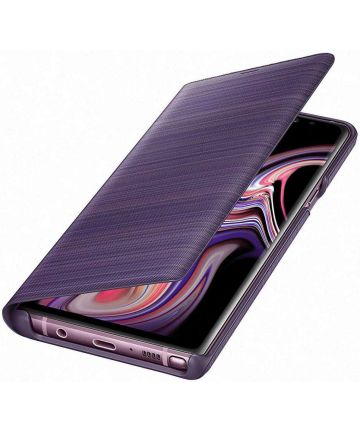 Samsung Galaxy Note 9 Led View Hoesje Paars Hoesjes