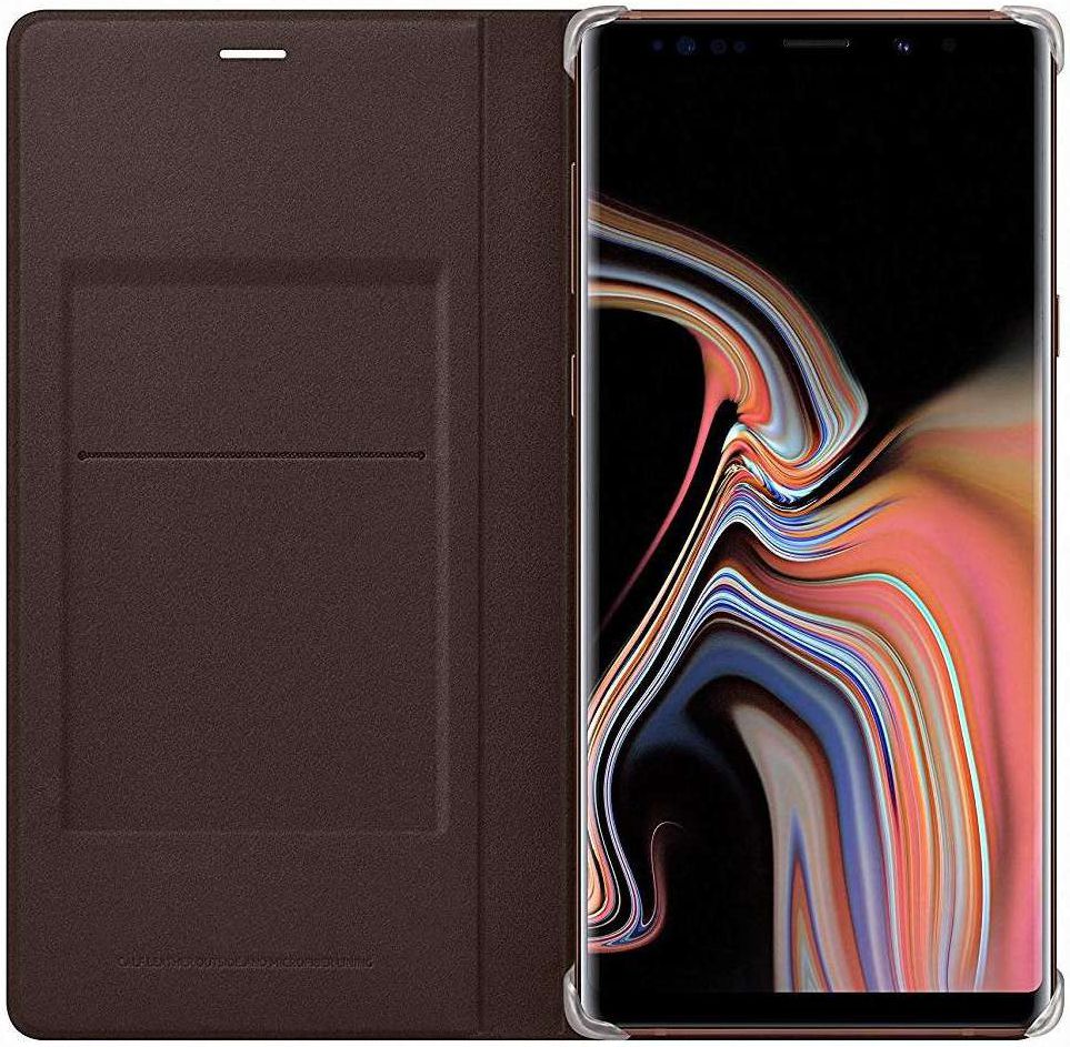 Origineel Samsung Galaxy Note 9 Portemonnee Hoesje Bruin afbeelding 2