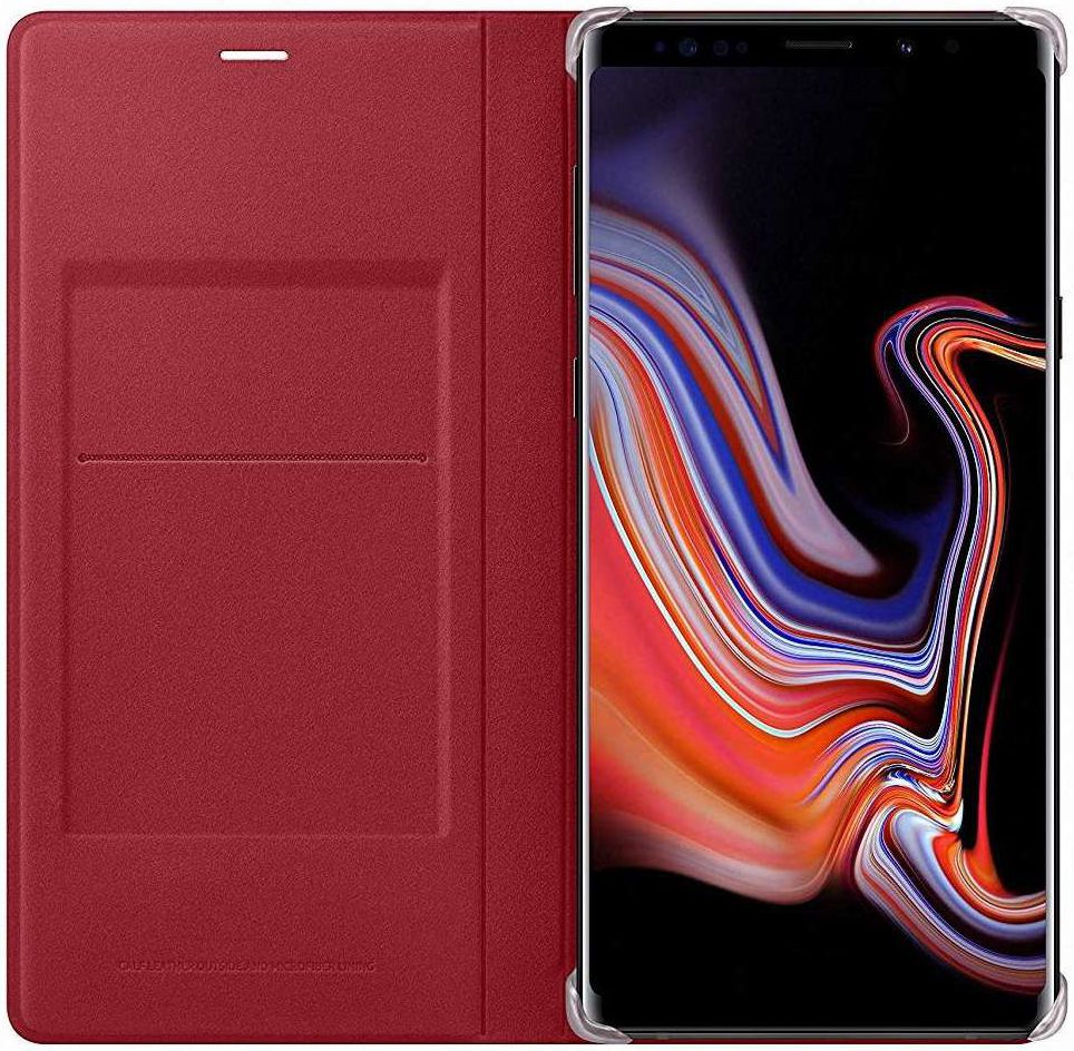 Origineel Samsung Galaxy Note 9 Portemonnee Hoesje Rood afbeelding 2