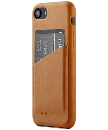 Mujjo Full Leather Wallet Case Apple iPhone 7 / 8 Bruin Hoesjes