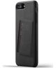 Mujjo Full Leather Wallet Case Apple iPhone 7 Plus / 8 Plus Zwart