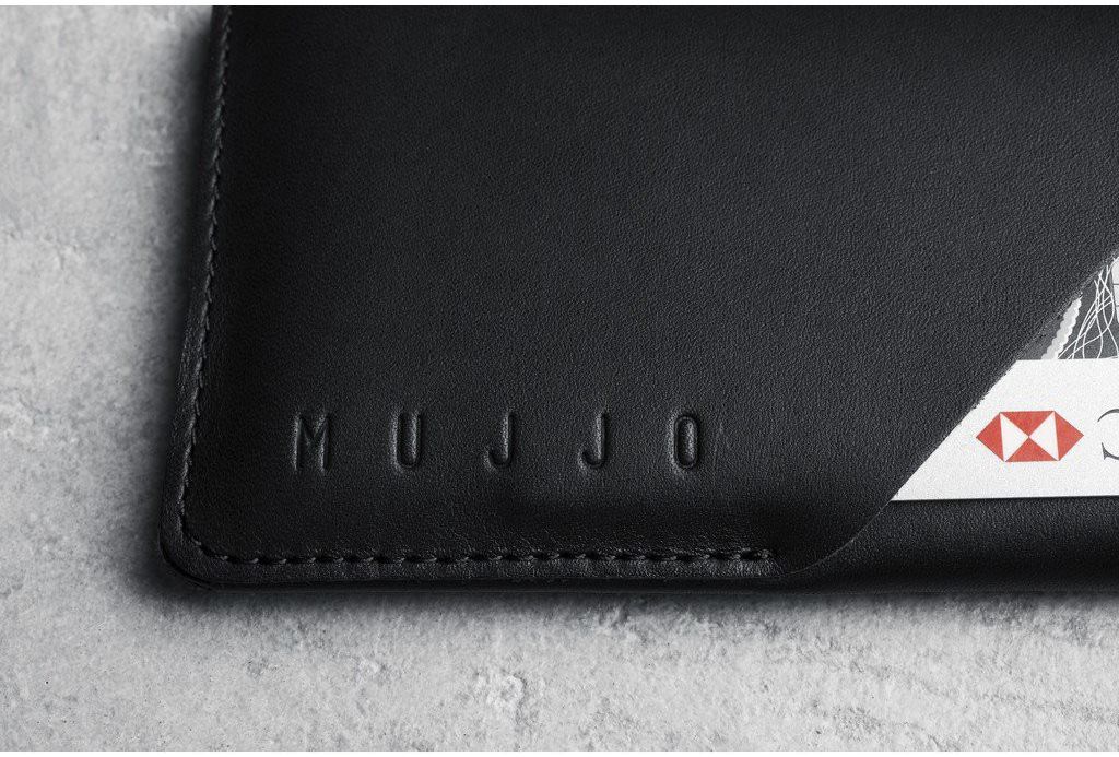 Mujjo Lederen Wallet Sleeve Apple iPhone 7 / 8 Zwart afbeelding 3