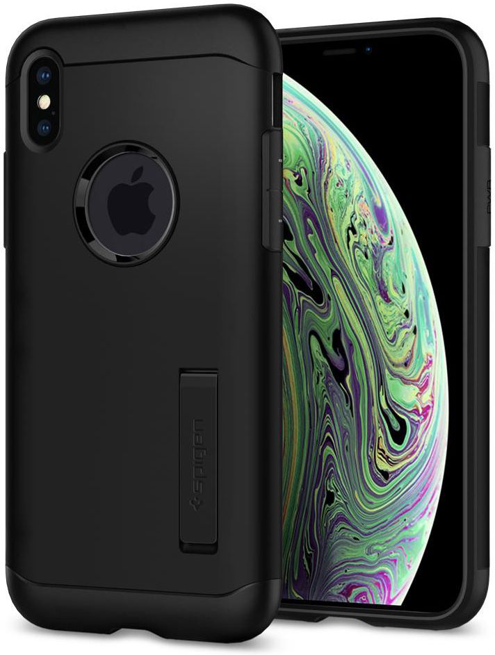 Spigen Slim Armor Apple iPhone XS Hoesje Black afbeelding 1