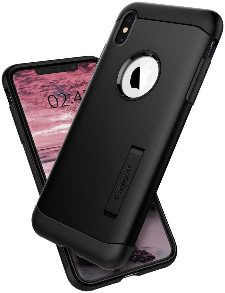 Spigen Slim Armor Apple iPhone XS Hoesje Black afbeelding 2