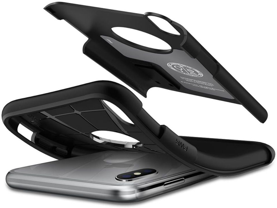 Spigen Slim Armor Apple iPhone XS Hoesje Black afbeelding 4