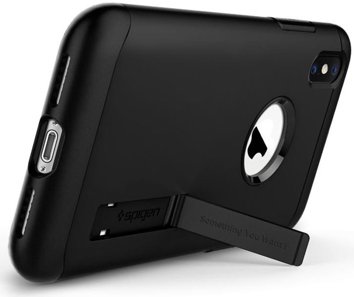 Spigen Slim Armor Apple iPhone XS Hoesje Black afbeelding 6