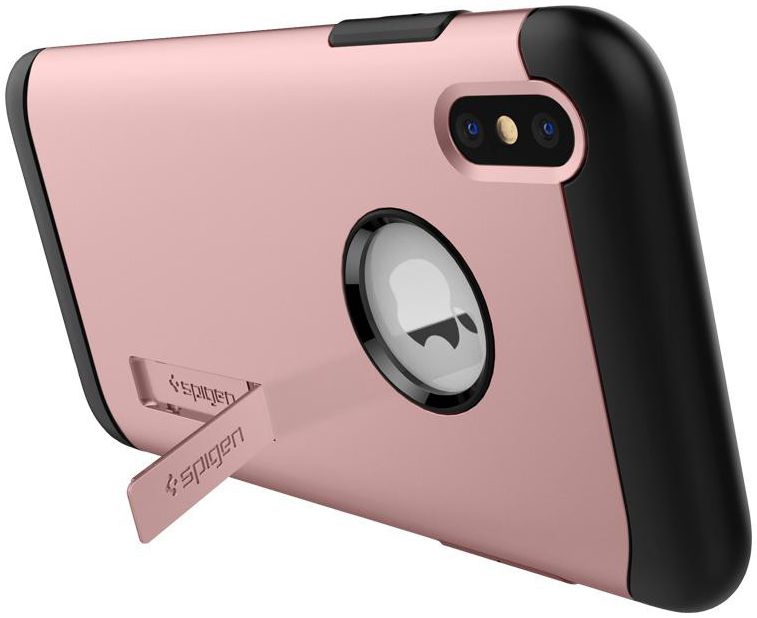 Spigen Slim Armor Apple iPhone XS Hoesje Rose Gold afbeelding 5
