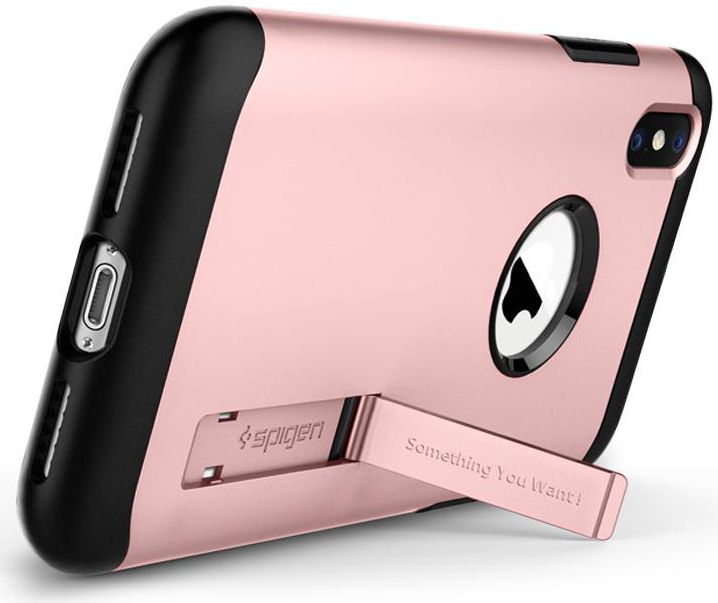 Spigen Slim Armor Apple iPhone XS Hoesje Rose Gold afbeelding 6