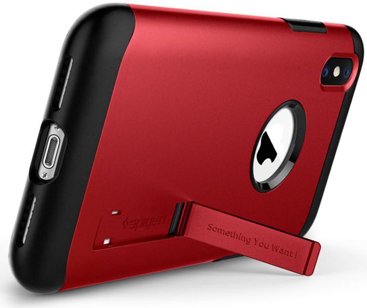 Spigen Slim Armor Apple iPhone XS Hoesje Merlot Red afbeelding 6
