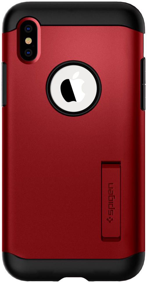 Spigen Slim Armor Apple iPhone XS Hoesje Merlot Red afbeelding 7