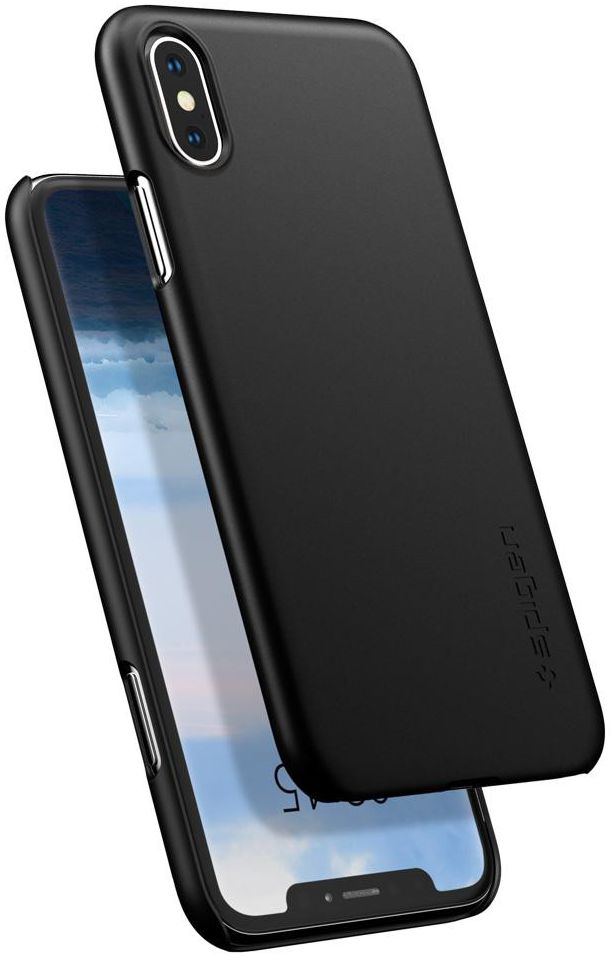 Spigen Thin Fit Case Apple iPhone XS Black afbeelding 2