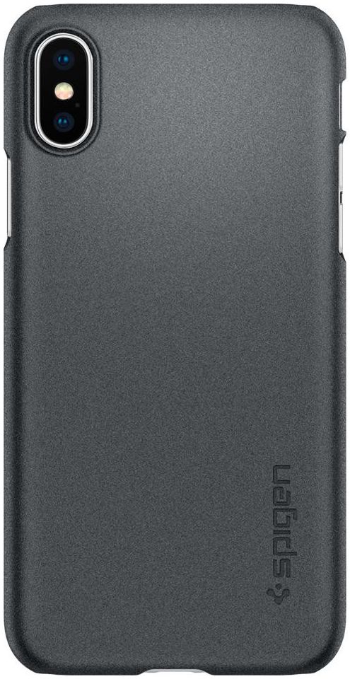 Spigen Thin Fit Case Apple iPhone XS Graphite Gray afbeelding 5