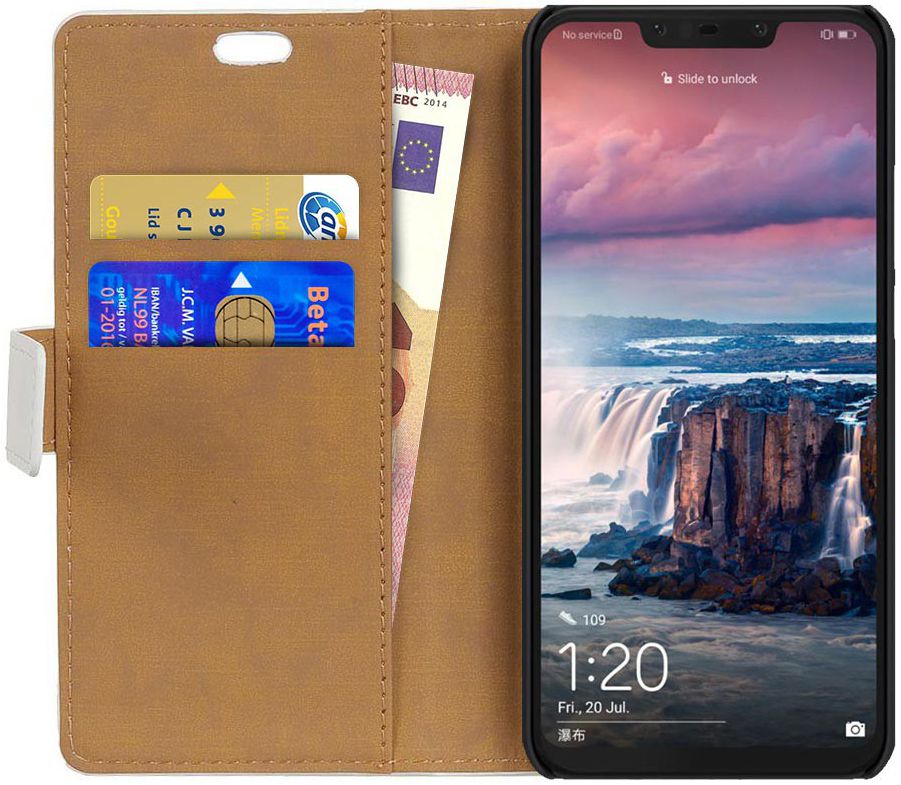 Huawei P Smart Plus Portemonnee Hoesje met Kat Print afbeelding 2