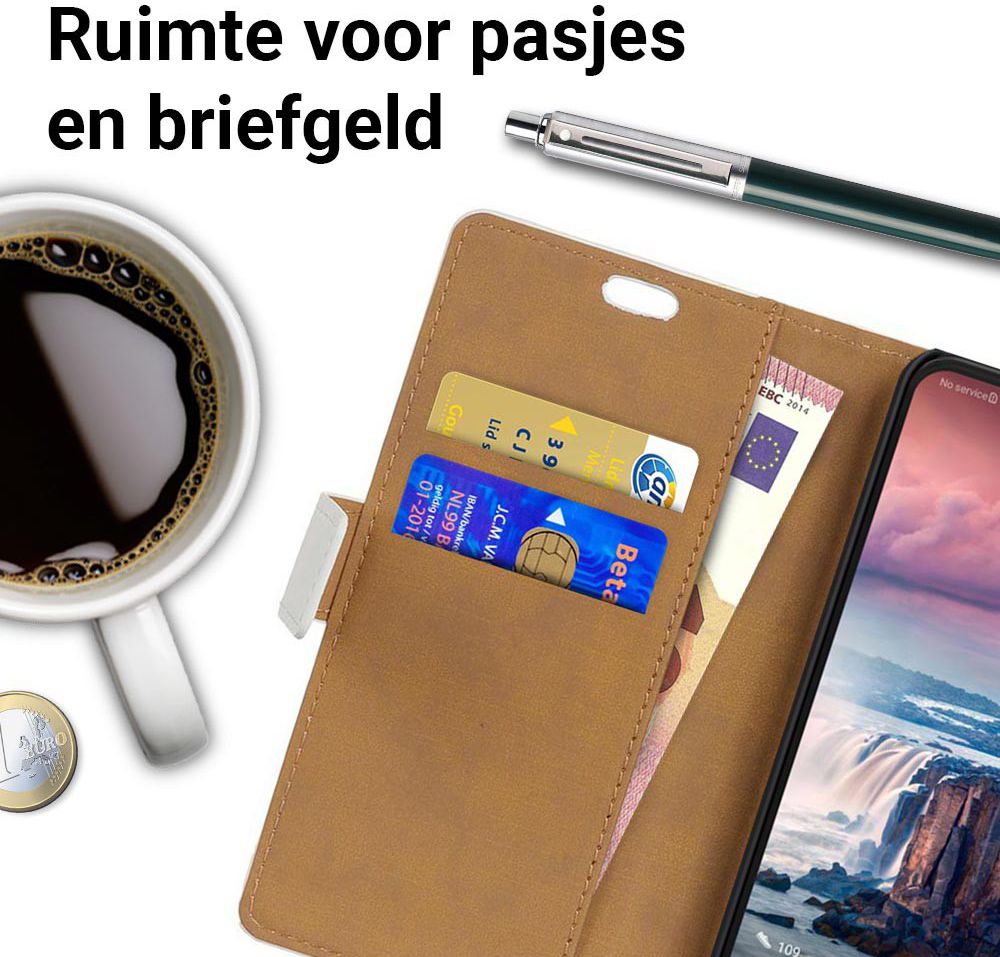 Huawei P Smart Plus Portemonnee Hoesje met Boom Print Groen afbeelding 4