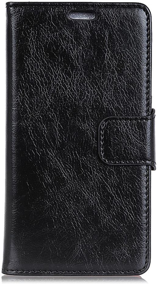Huawei P Smart Plus Portemonnee Hoesje Echt Leer Zwart afbeelding 1