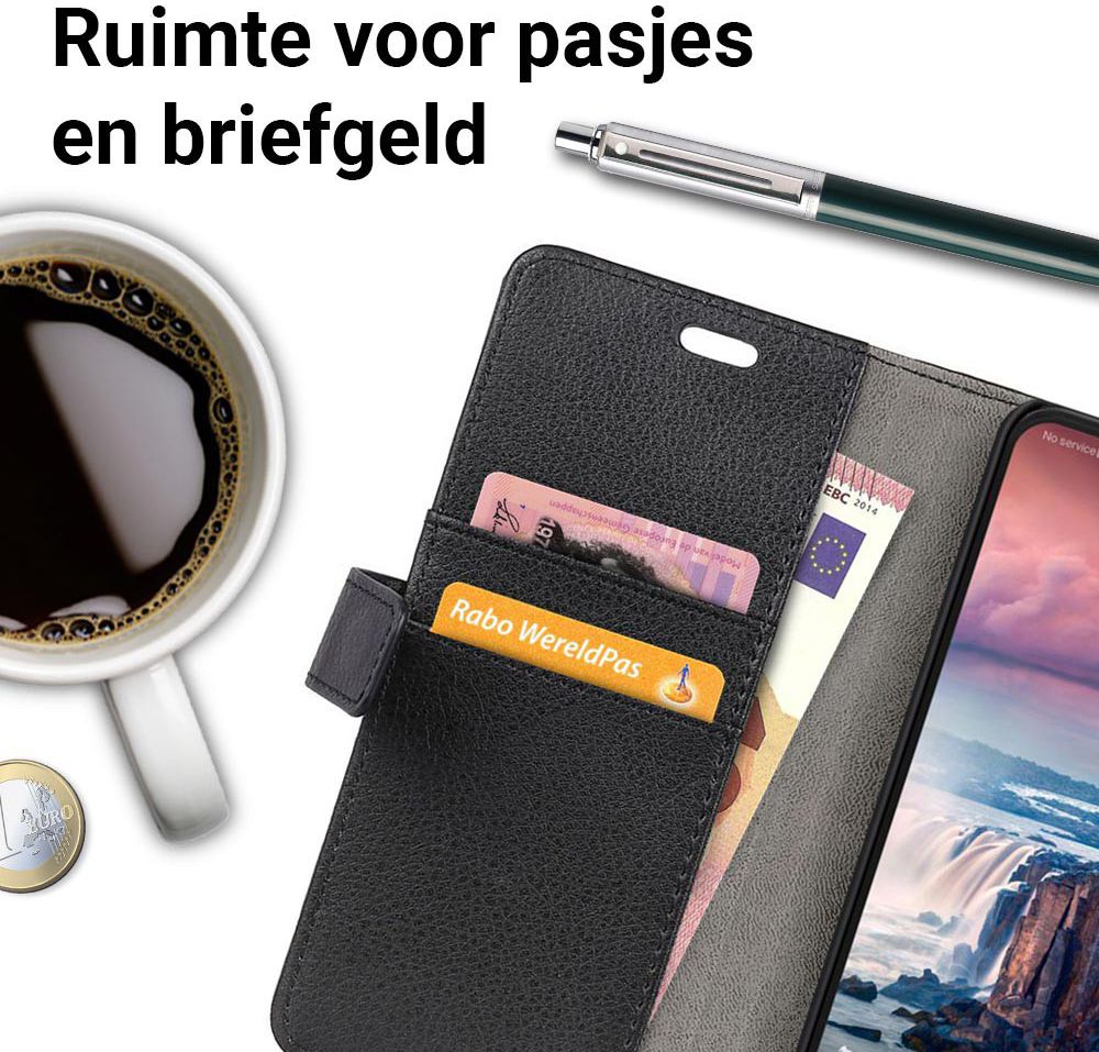 Huawei P Smart Plus Hoesje met Kaarthouder Zwart afbeelding 5