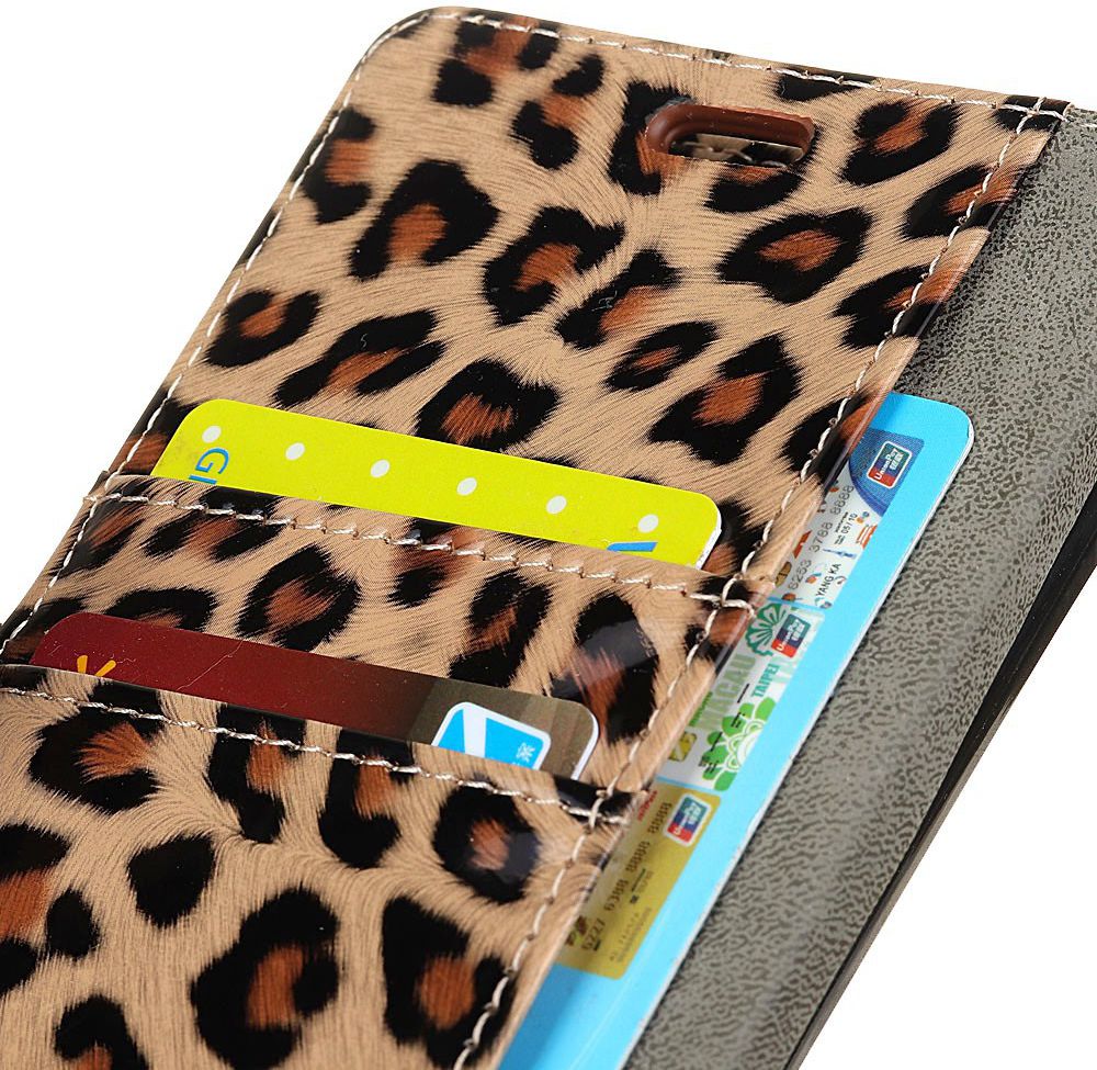 Huawei P Smart Plus Portemonnee Hoesje met Luipaard Print afbeelding 8