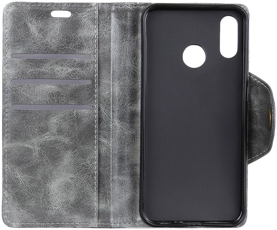 Huawei P Smart Plus Portemonnee Hoesje Grijs afbeelding 7