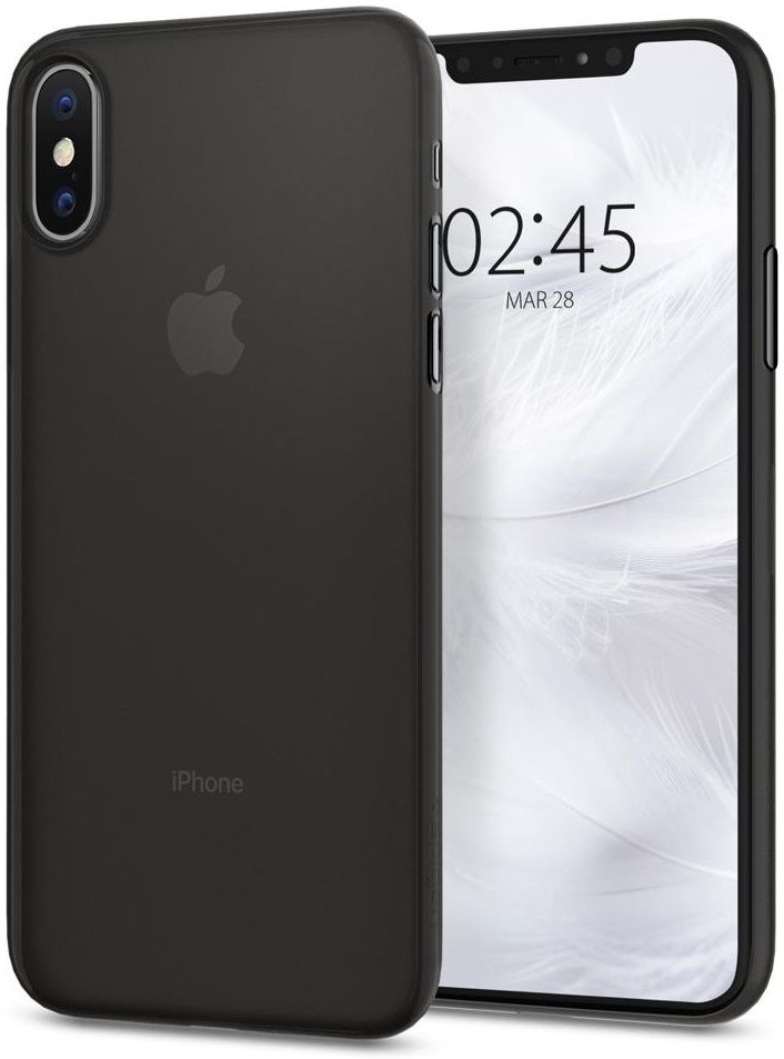 Spigen AirSkin Apple iPhone XS Case Black afbeelding 1