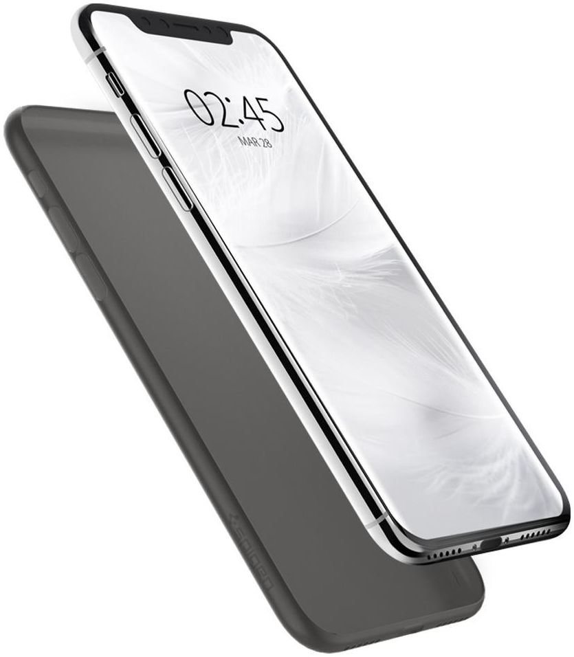Spigen AirSkin Apple iPhone XS Case Black afbeelding 2