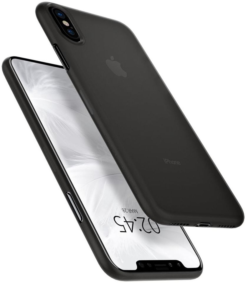 Spigen AirSkin Apple iPhone XS Case Black afbeelding 4