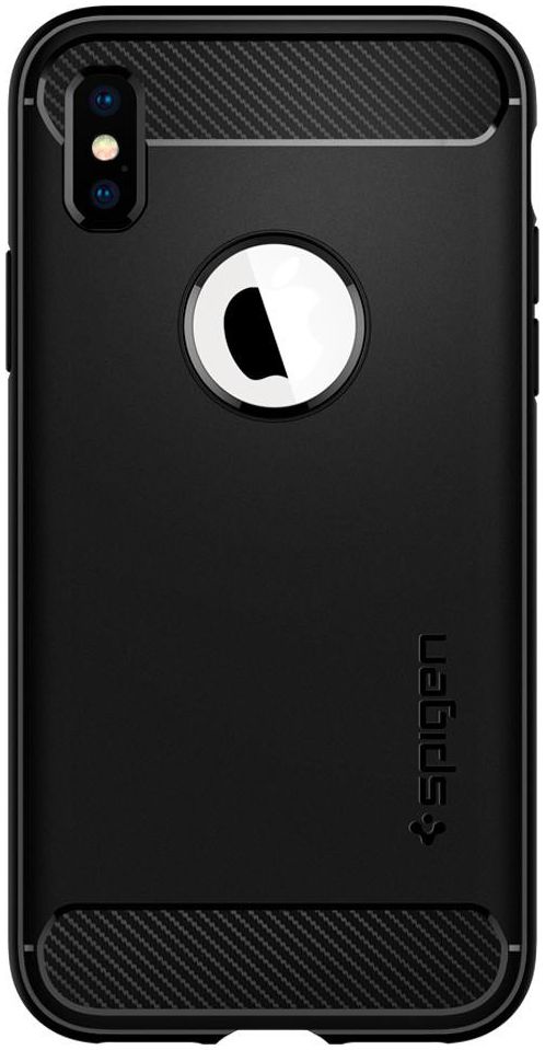 Spigen Rugged Armor Apple iPhone XS Matte Black afbeelding 5