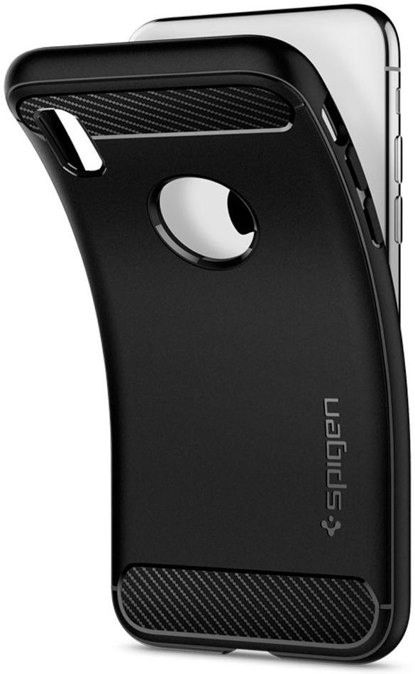 Spigen Rugged Armor Apple iPhone XS Matte Black afbeelding 6