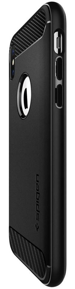 Spigen Rugged Armor Apple iPhone XS Matte Black afbeelding 7