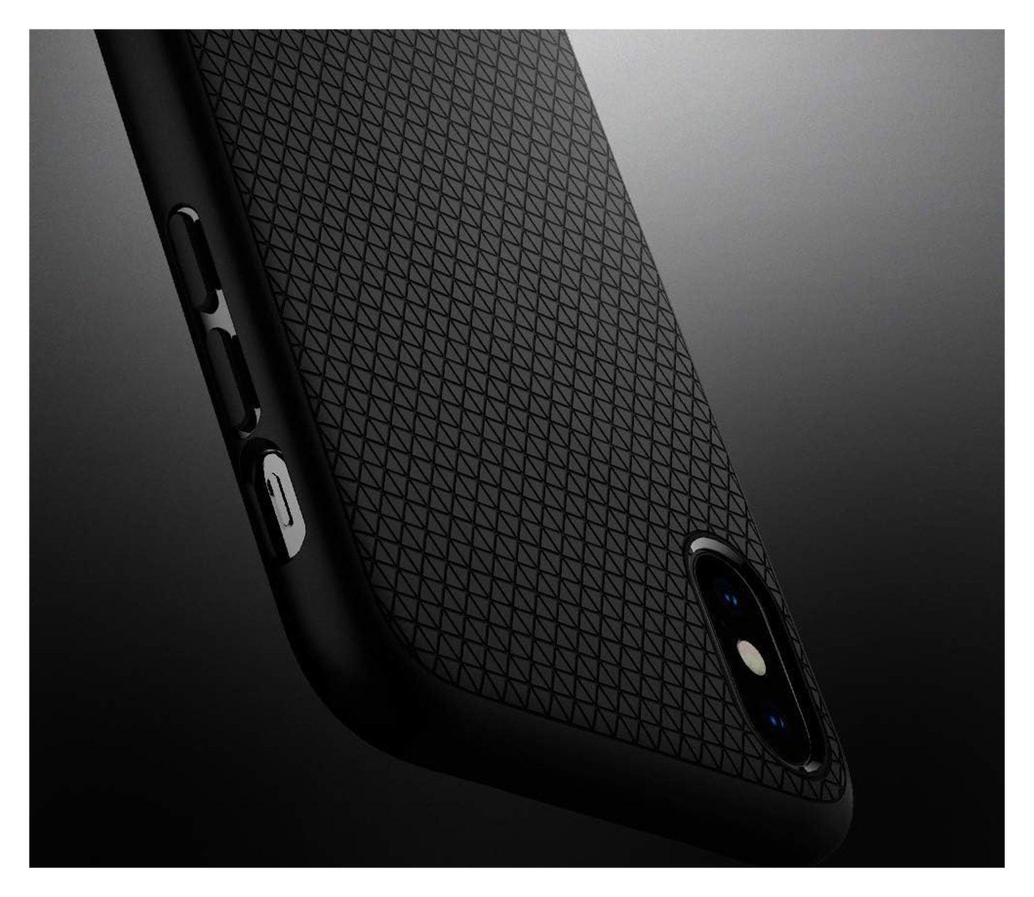 Spigen Liquid Air Apple iPhone XS Hoesje Back Cover Matte Zwart afbeelding 7