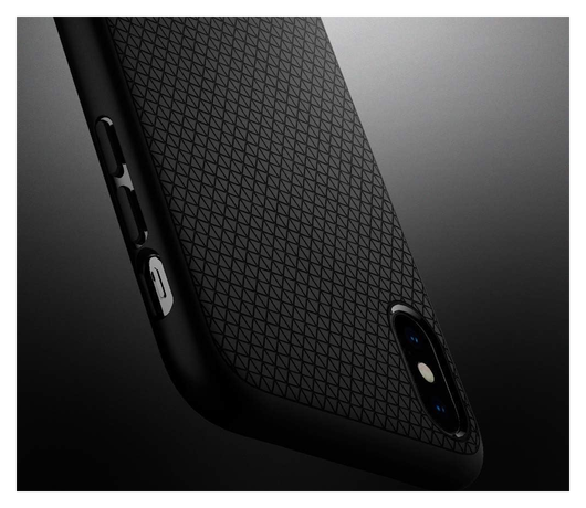Spigen Liquid Air Apple iPhone XS Hoesje Back Cover Matte Zwart afbeelding 7