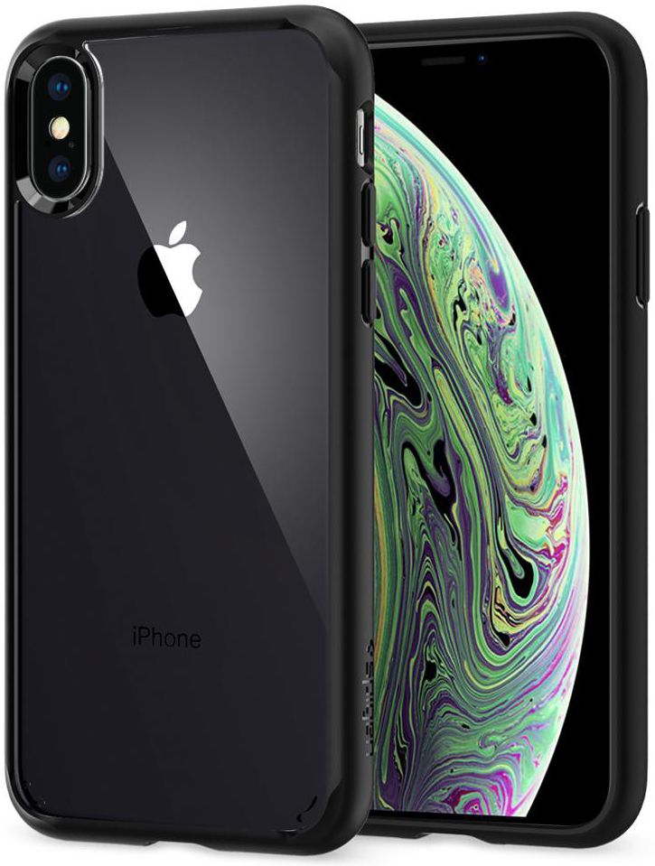 Spigen Ultra Hybrid Case Apple iPhone XS Matte Black afbeelding 1