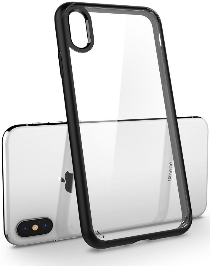 Spigen Ultra Hybrid Case Apple iPhone XS Matte Black afbeelding 2